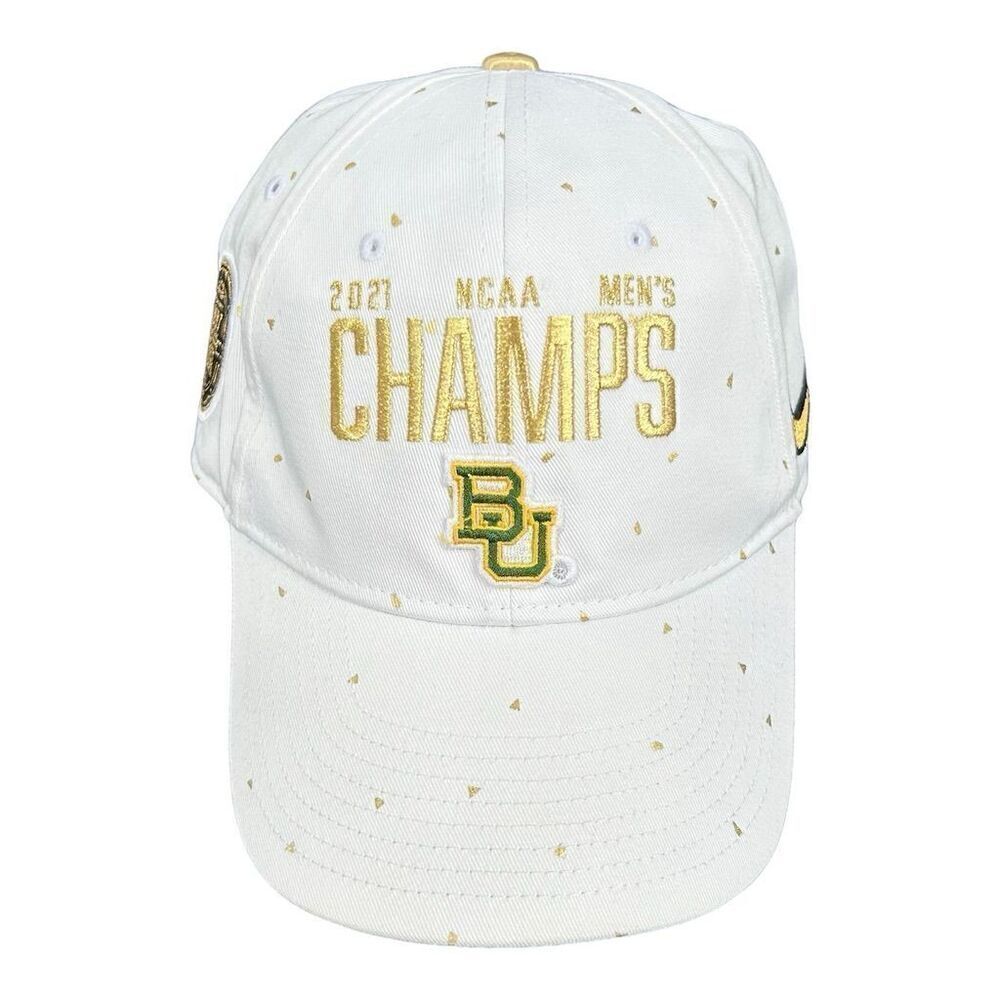 Nike Baylor University 2021 NCAA‎ Men's Basketball Champions Hat White